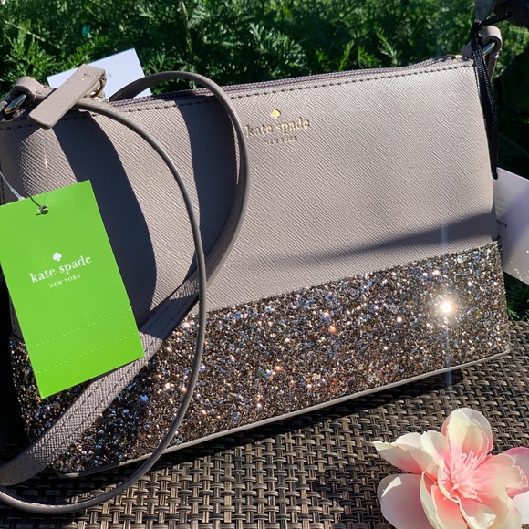 Kate Spade Ramey Greta Court Glitter Crossbody Bag - Picture 5 of 8